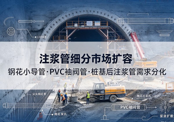 濂溪注浆管细分市场扩容，隧道钢花小导管、PVC 袖阀管、桩基后注浆管需求分化